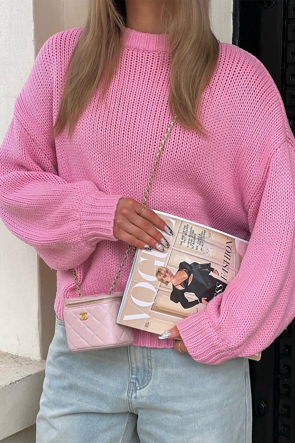 SOKYND Katie Crew Neck Layering Sweater SweaterSOKYND-960023-PIN-S-70551PinkOne Size