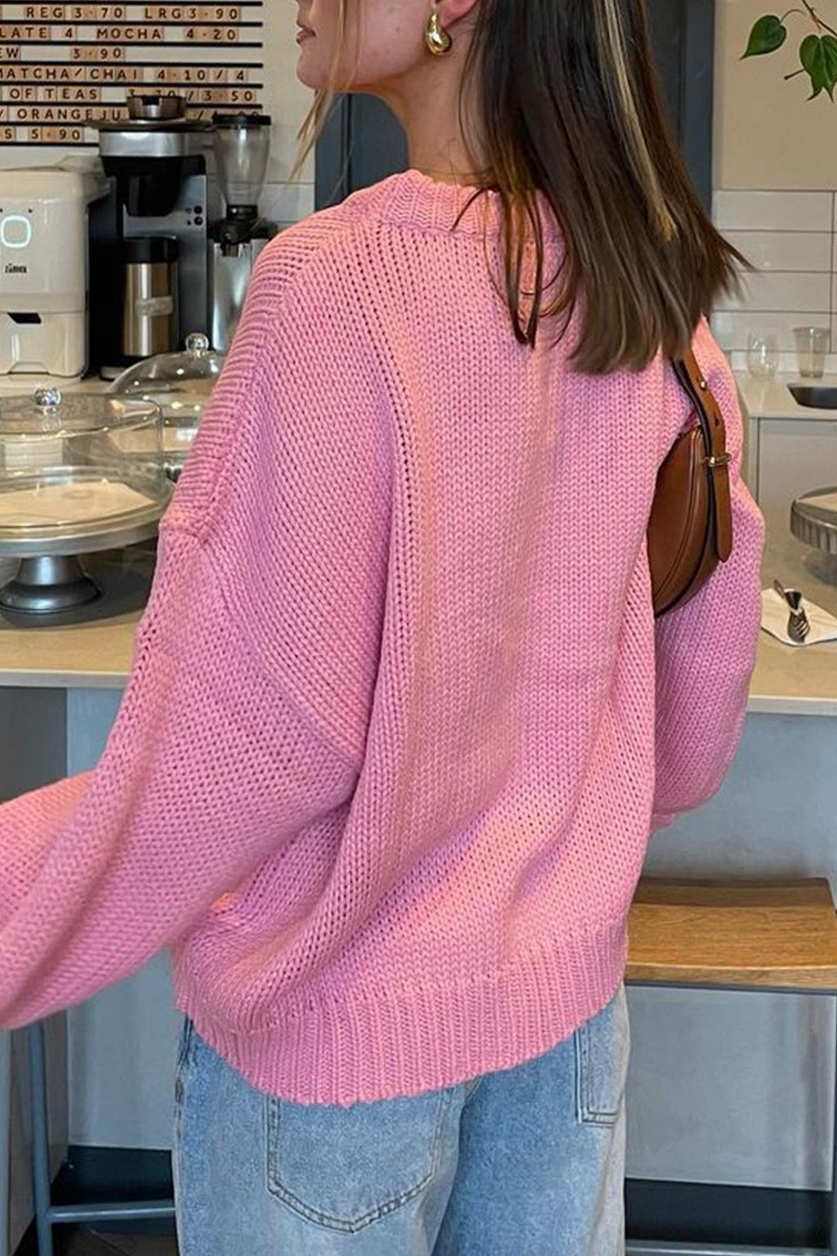 SOKYND Katie Crew Neck Layering Sweater SweaterSOKYND-960023-PIN-S-70551PinkOne Size