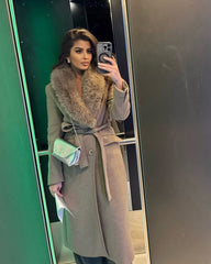 Kirsty Faux Fur Collar Maxi Coat