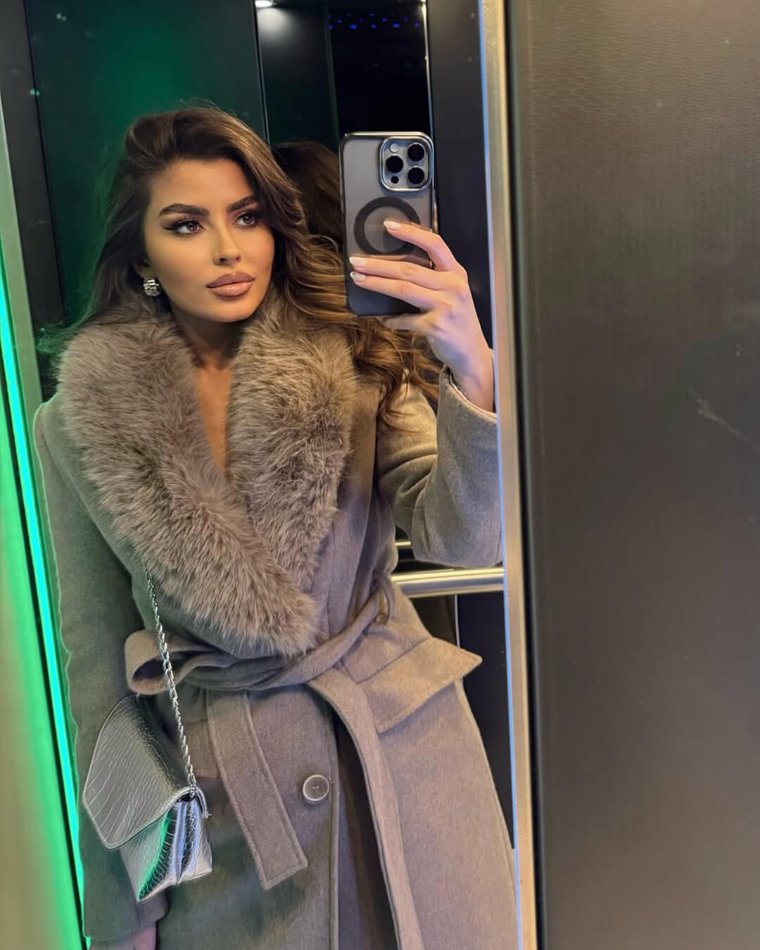 SOKYND Kirsty Faux Fur Collar Maxi Coat Coats & JacketsND1767625273834608714BeigeXS