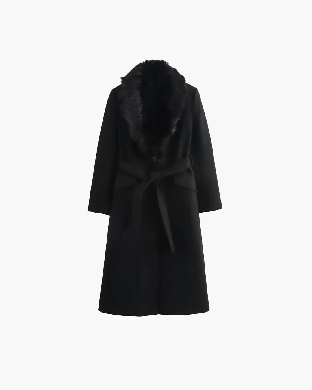 SOKYND Kirsty Faux Fur Collar Maxi Coat Coats & JacketsVt1767625273835803534BlackL
