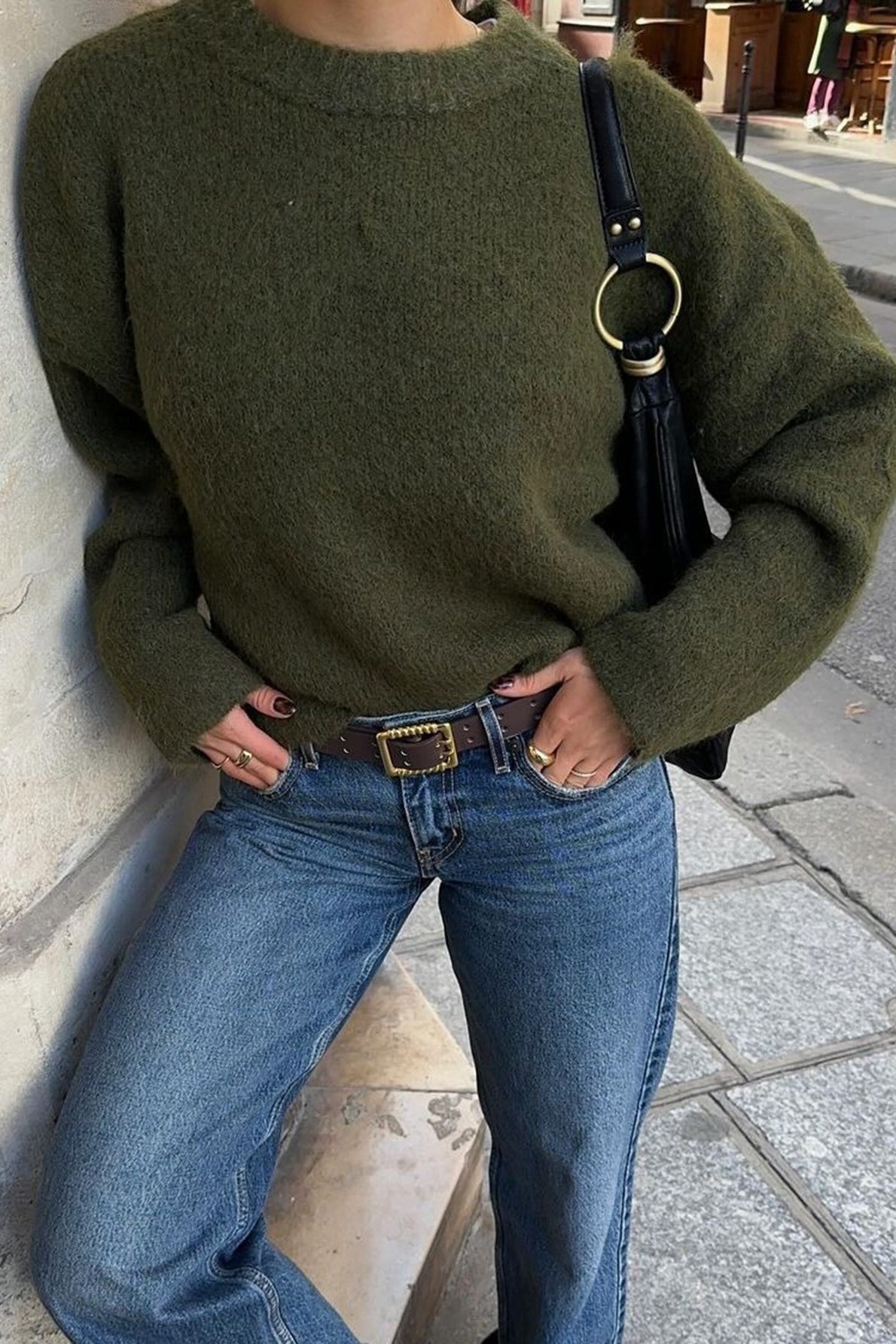 SOKYND Lara Ribbed Knit Sweater SweaterSOKYND-480535-S-GREEN-65591GreenOne Size
