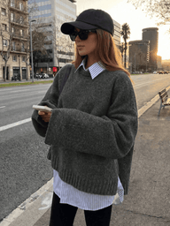 Lara Ribbed Knit Sweater