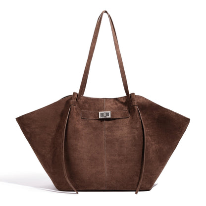 SOKYND Leah Bat-Wing Suede Tote Bag BagSOKYND-856471-BRO-OS-95767Brown