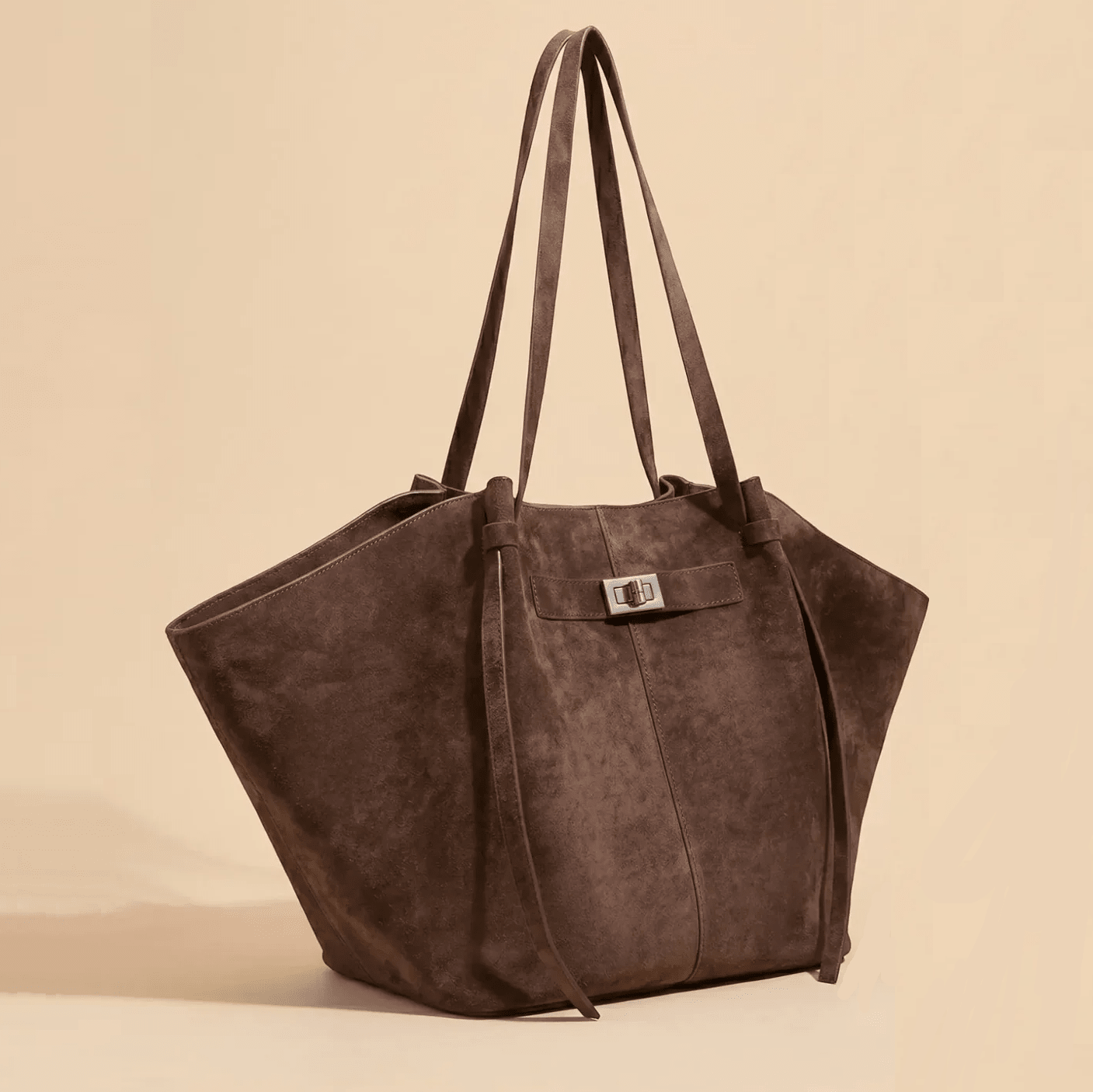 SOKYND Leah Bat-Wing Suede Tote Bag BagSOKYND-856471-BRO-OS-95767Brown