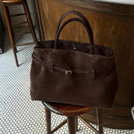 Bolso tote Leah en ante sintético efecto escarchado
