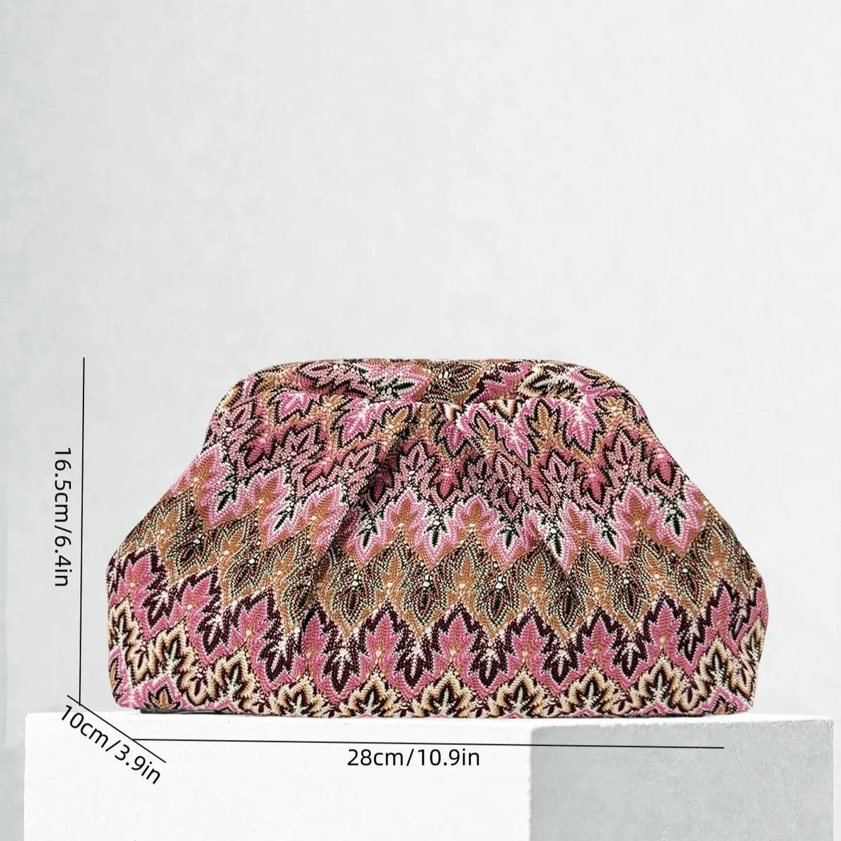 SOKYND Lena Jacquard Pleated Clutch BagSOKYND-335383-DEF-OS-40855