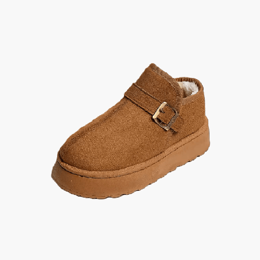 Botines Lena Slip-On de Ante con Plataforma