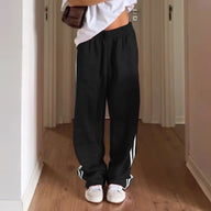 Lily Gestreifte Kordelzug-Sweatpants