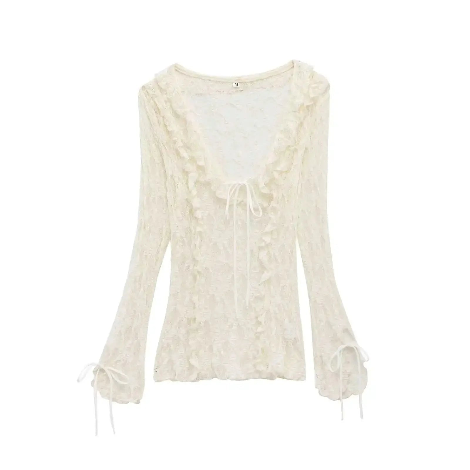 SOKYND Lisa Layered Lace Collar Top TopSOKYND-768855-WHI-S-62295WhiteS