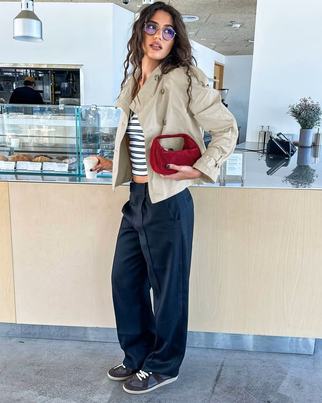 SOKYND Lucy Belted Trench Coat CoatSOKYND-541143-BEI-M-99639BeigeM
