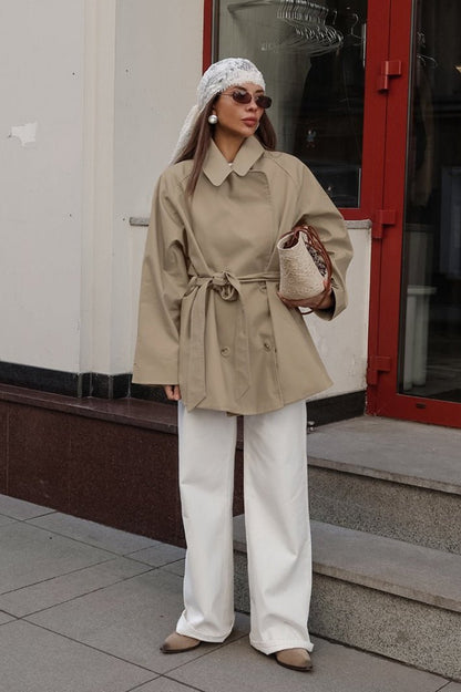 SOKYND Lucy Belted Wrap Trench Coat CoatSOKYND-184983-S-OS-90551S