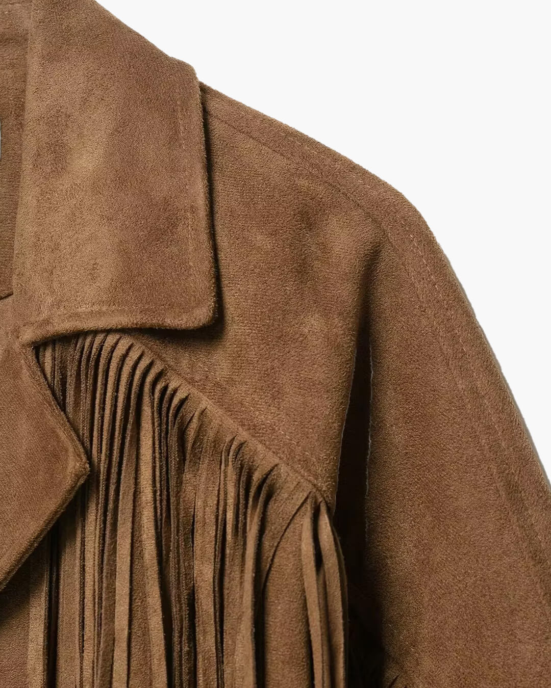 SOKYND Lucy Faux Suede Fringe Western Jacket JacketSOKYND-908375-BRO-XS-93847BrownXS