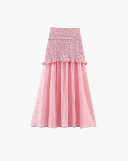 SOKYND Luella Knitted Tank Pleated Skirt Set Matching SetsSOKYND-910231-PIN-S-40951Pink SkirtS