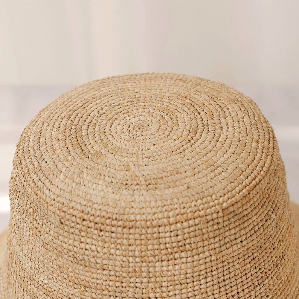 SOKYND Madison Raffia Bucket Hat AccessoriesSOKYND-176343-TAN-56-37047Light Brown56-58 cm