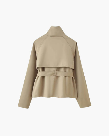 SOKYND Mara Stand Collar Crop Trenchcoat Coats & JacketsgV1774219786663207144TrenchXS