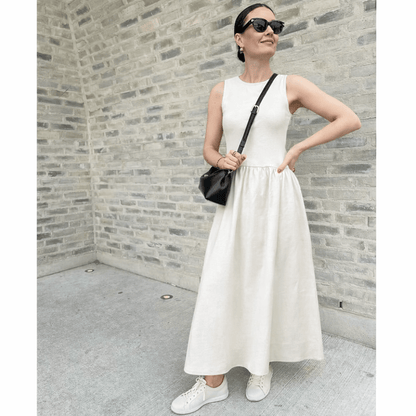 SOKYND Margot Sleeveless Summer Dress DressSOKYND-031319-BEI-M-63031BeigeM