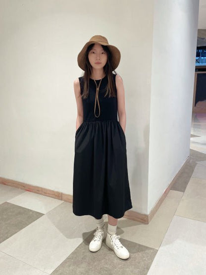 SOKYND Margot Sleeveless Summer Dress DressBlackS