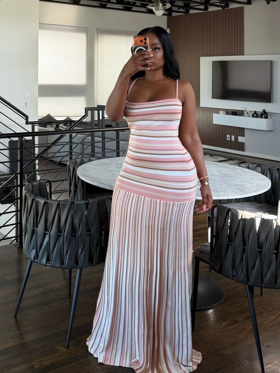SOKYND Maria Striped Cami Maxi Dress DressSOKYND-259415-S-OS-30583S