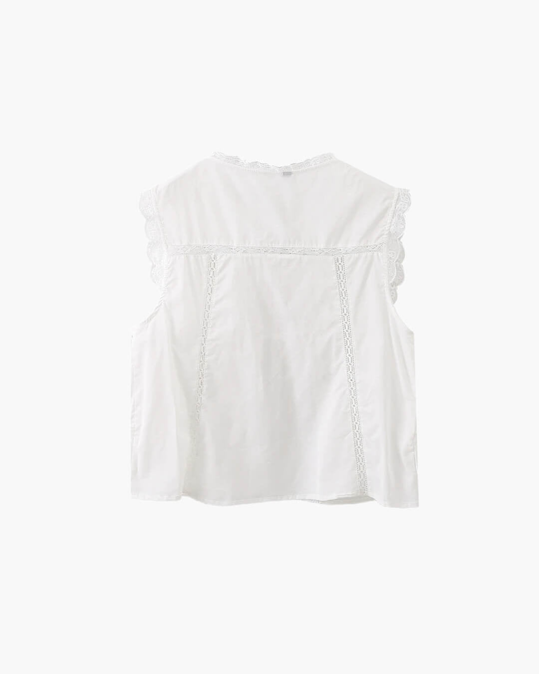 SOKYND Marilyn Embroidered Lace Trim Blouse TopsLu1774219786670156246WhiteM