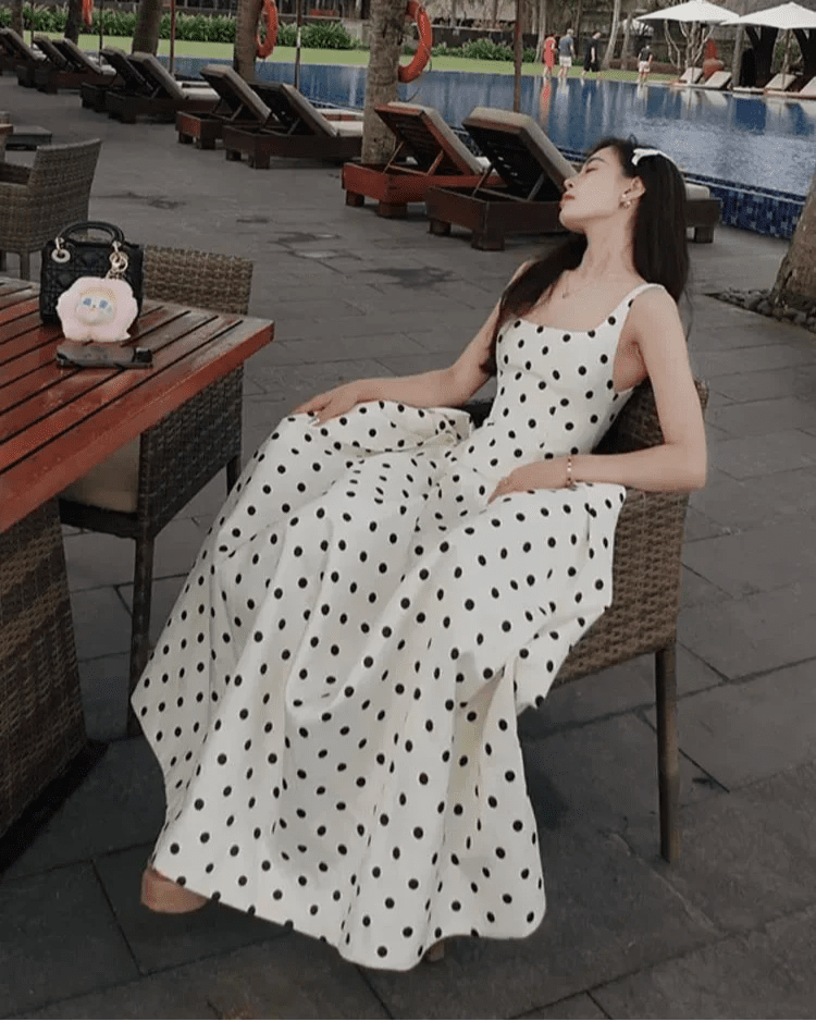 SOKYND Martha Polka Dot Midi Dress DressSOKYND-234327-S-OS-40535S