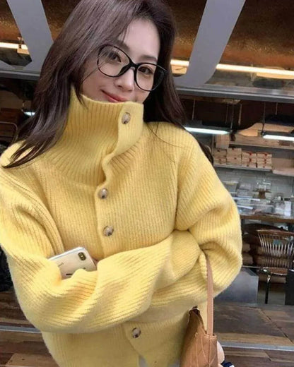 SOKYND Melanie Oversized Knit Cardigan CardiganSOKYND-020311-GIN-M-20087Ginger YellowM