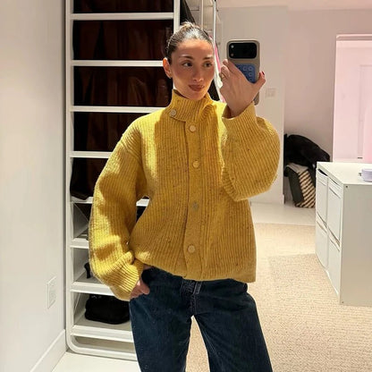 SOKYND Melanie Oversized Knit Cardigan CardiganSOKYND-020311-GIN-M-20087Ginger YellowM