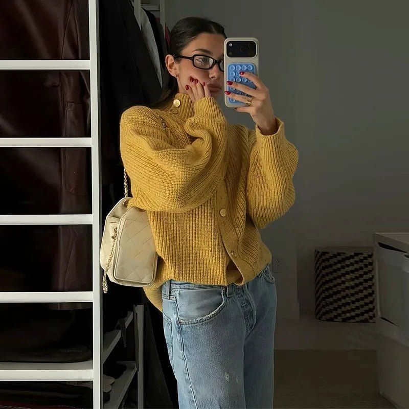 SOKYND Melanie Oversized Knit Cardigan CardiganSOKYND-020311-GIN-S-87319Ginger YellowS