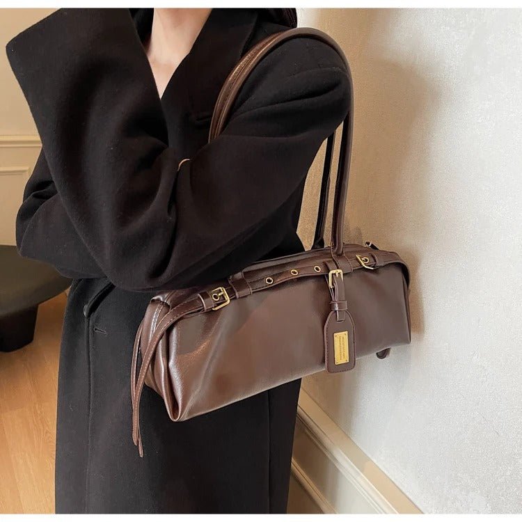 SOKYND Melanie Structured Shoulder Bag BagSOKYND-358103-BRO-OS-36183Brown