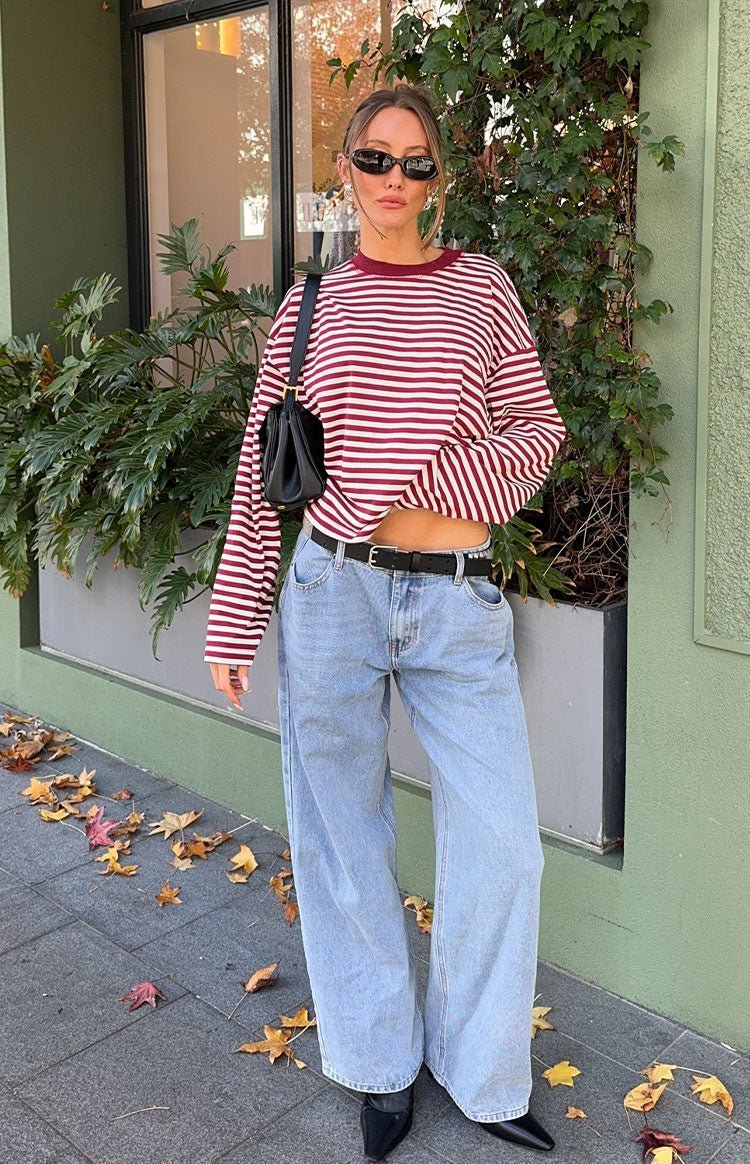 SOKYND Melissa Striped Oversized Knit Sweater SweaterSOKYND-358871-YEL-XS-81303YellowXS