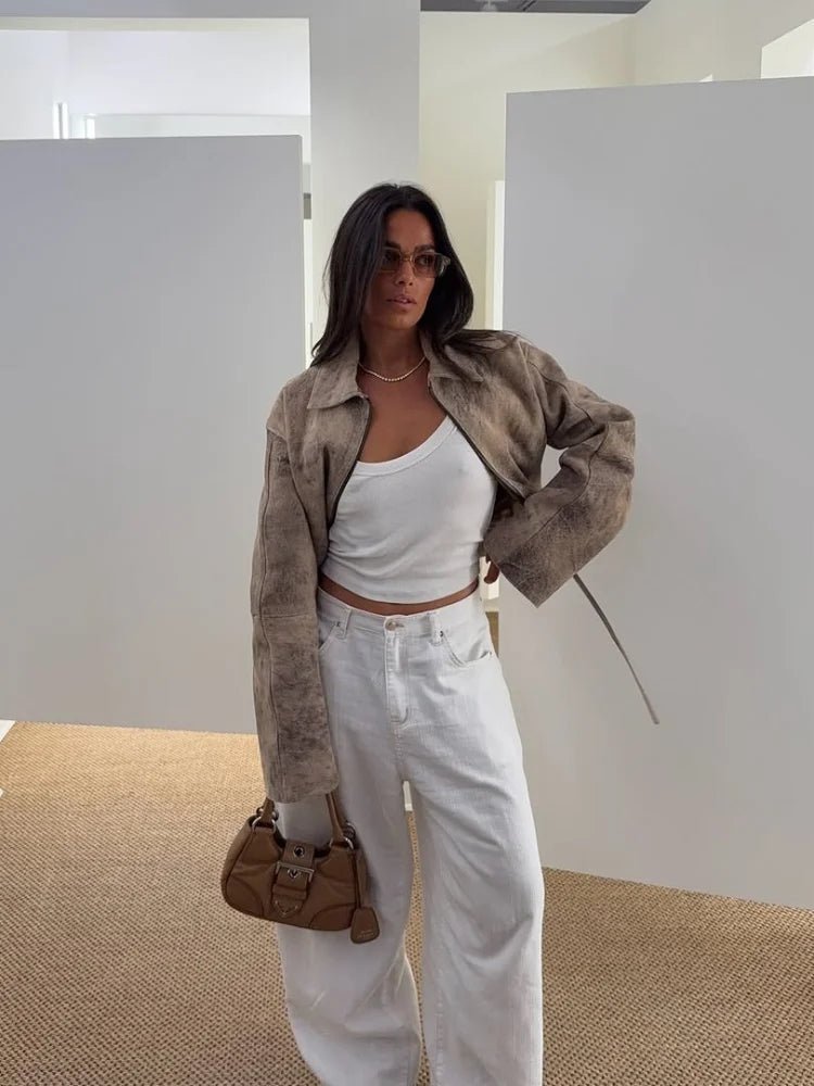 SOKYND Melissa Tie-Dye Bomber Jacket JacketSOKYND-755863-GRE-M-94711GreyM