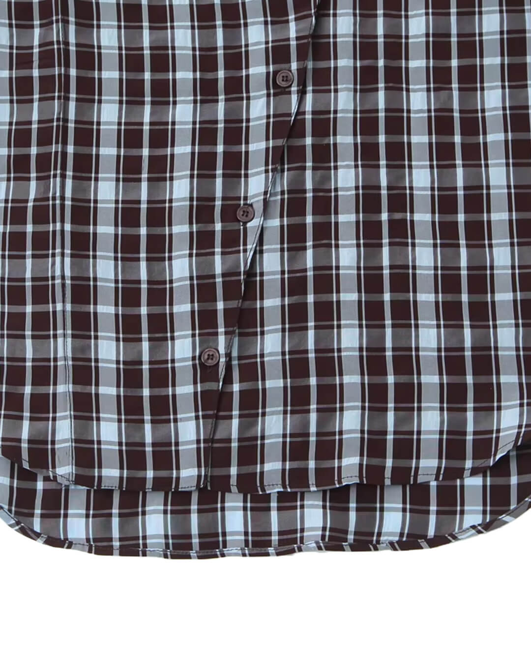SOKYND Mia Poplin Plaid Wrap Shirt ShirtSOKYND-742679-L-OS-46935L