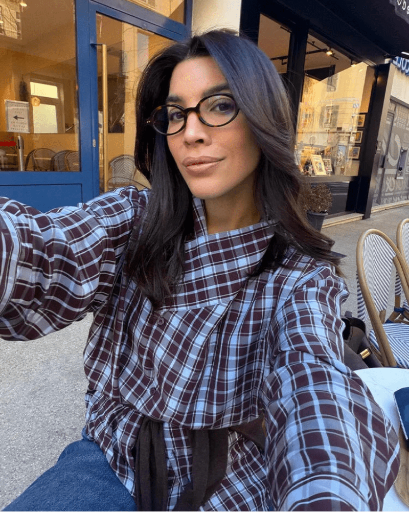 SOKYND Mia Poplin Plaid Wrap Shirt ShirtSOKYND-742679-S-OS-81399S