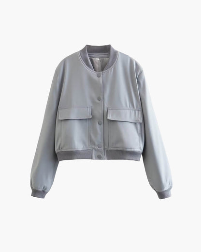 SOKYND Mila Bomber Jacket JacketSOKYND-445335-ASH-S-49015Ash GrayS