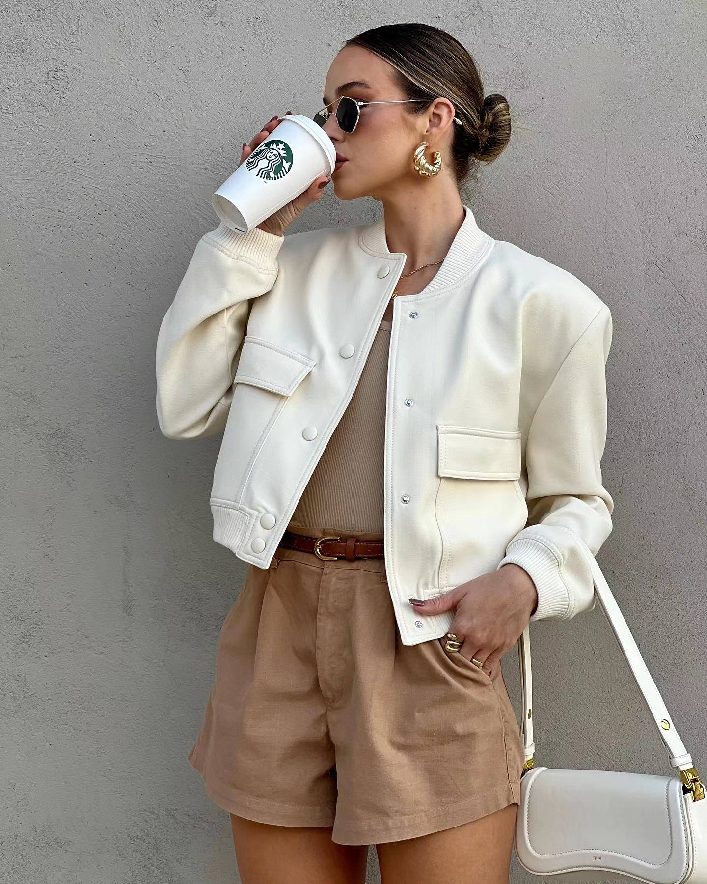 SOKYND Mila Bomber Jacket JacketSOKYND-445335-OAT-S-26423OatmilkS