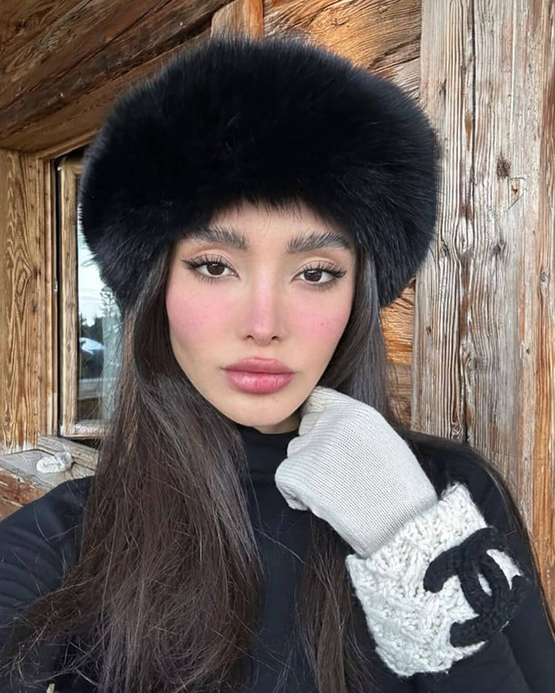 SOKYND Natasha Faux Fur Hat HatsFq1767356248749524394Black