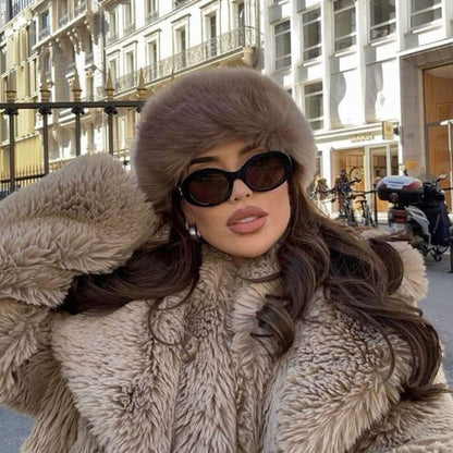 SOKYND Natasha Faux Fur Hat HatsfM1767356248749777600Brown