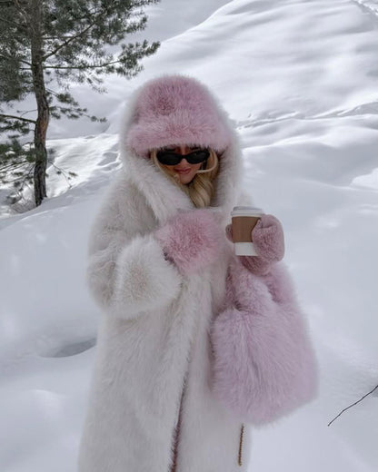 SOKYND Natasha Faux Fur Hat HatsQc1767356248749900671Pink