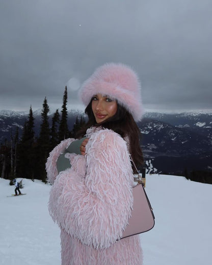 SOKYND Natasha Faux Fur Hat HatsQc1767356248749900671Pink