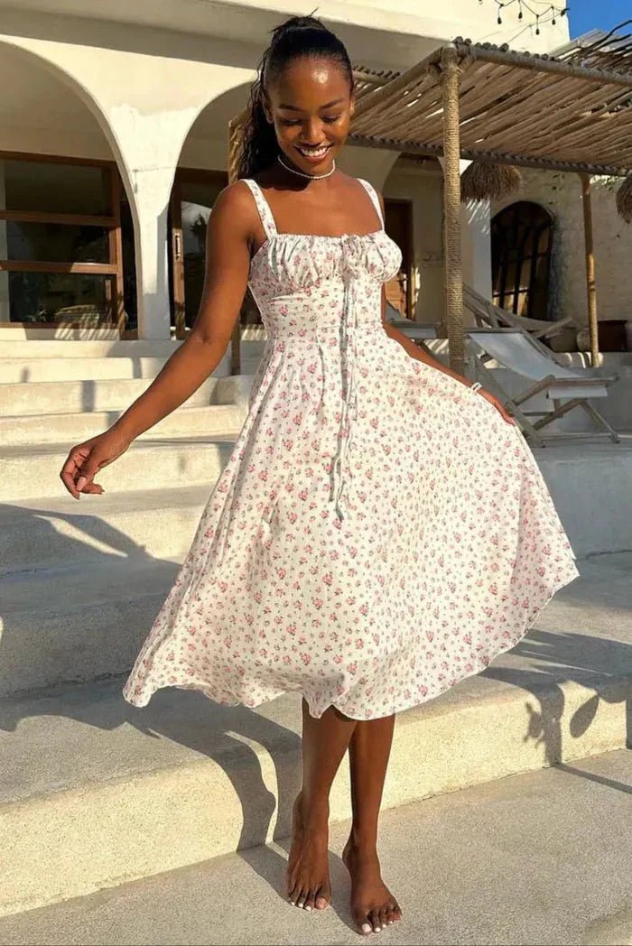SOKYND Nayeli Corset Midi Dress DressS