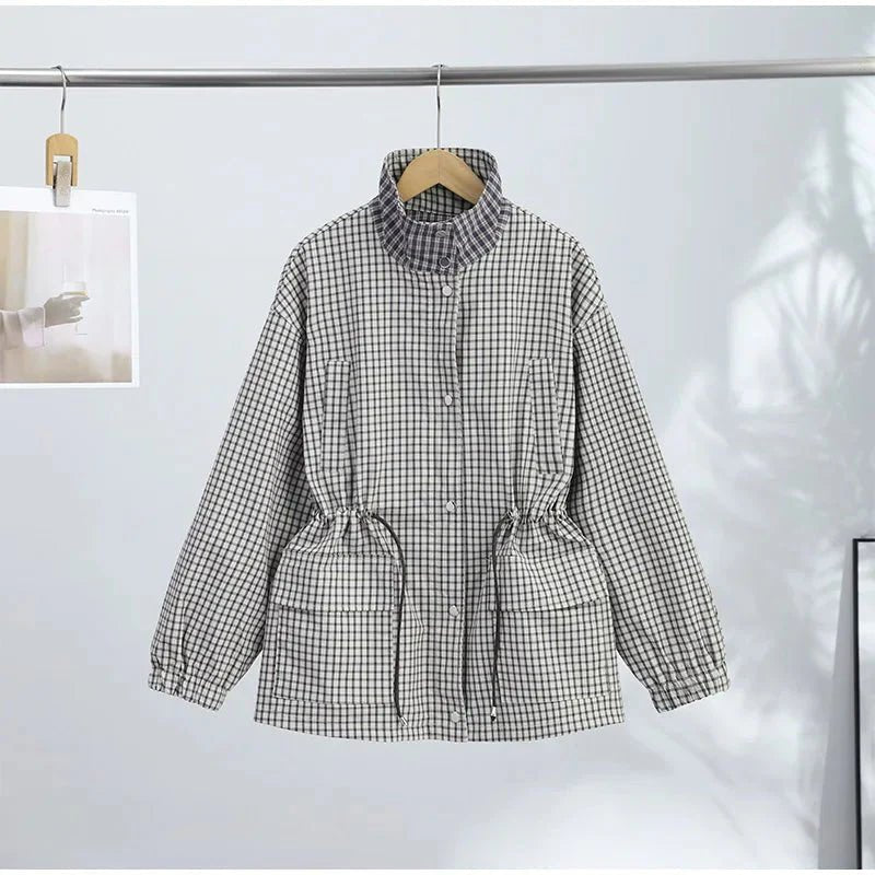 SOKYND Neva Plaid Zip Jacket JacketSOKYND-356183-PLA-M-10839PlaidM