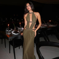 Nicole Vestido Maxi Halter