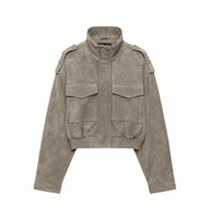 Nina Kunstwildleder Kurzjacke