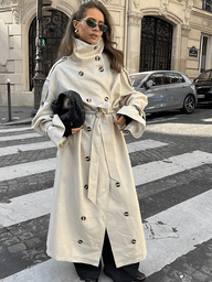Trench coat Olivia com cinto