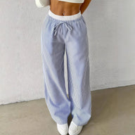 Orla Striped Straight Casual Pants