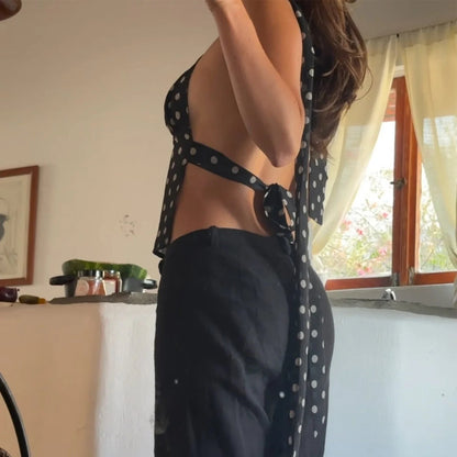 SOKYND Phoebe Polka Dot Backless Cami TopSOKYND-843415-BLA-XS-04439BlackXS