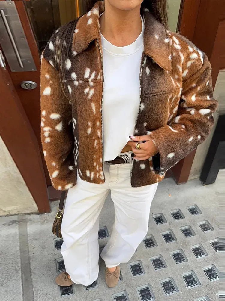 SOKYND Rachel Bambi Faux Fur Jacket JacketSOKYND-693463-SUI-S-95383JacketS