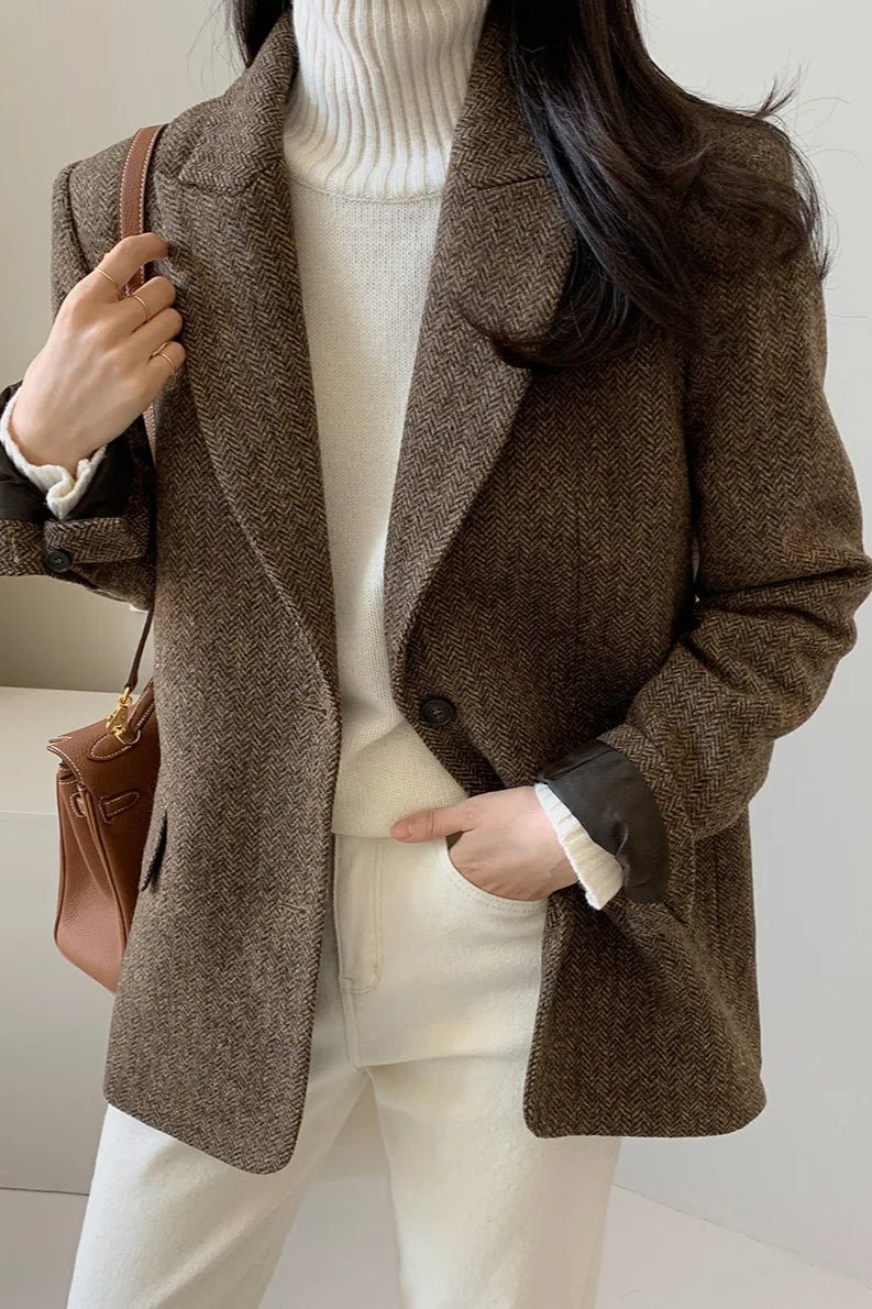 SOKYND Rebecca Oversized-Fit Blazer JacketSOKYND-644759-BRO-S-62103BrownS
