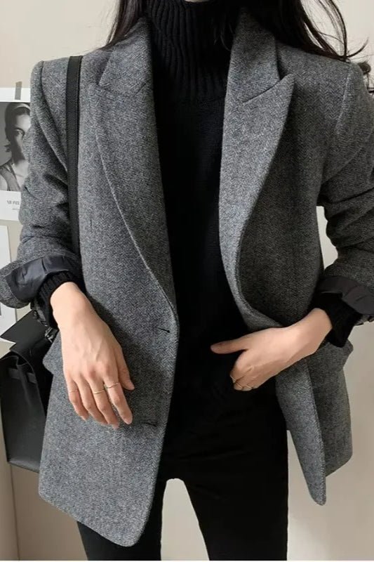 SOKYND Rebecca Oversized-Fit Blazer JacketSOKYND-644759-GRE-S-94871GreyS