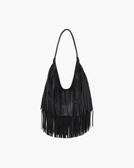 Borsa hobo Rebecca con frange